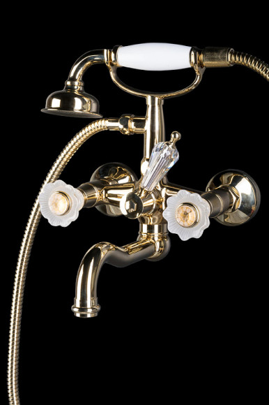 Смеситель для ванны Boheme Camelia 293 Золото