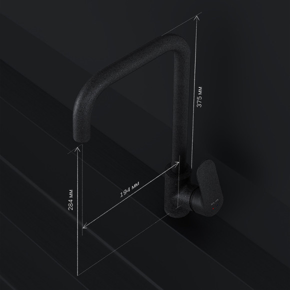 Смеситель для кухни AM.PM Like F8006022 Черный