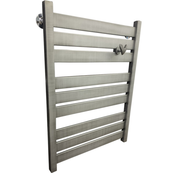 Водяной полотенцесушитель Ника Modern ЛМ 7 80x50 Matt Antique Silver 9 перекладин Водяной полотенцесушитель Ника Modern ЛМ 7 80x50 Matt Antique Silver 9 перекладин