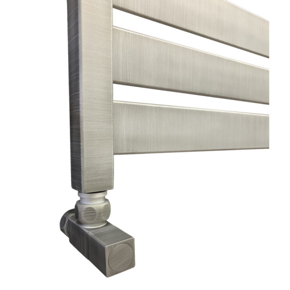 Водяной полотенцесушитель Ника Modern ЛМ 7 80x50 Matt Antique Silver 9 перекладин Водяной полотенцесушитель Ника Modern ЛМ 7 80x50 Matt Antique Silver 9 перекладин