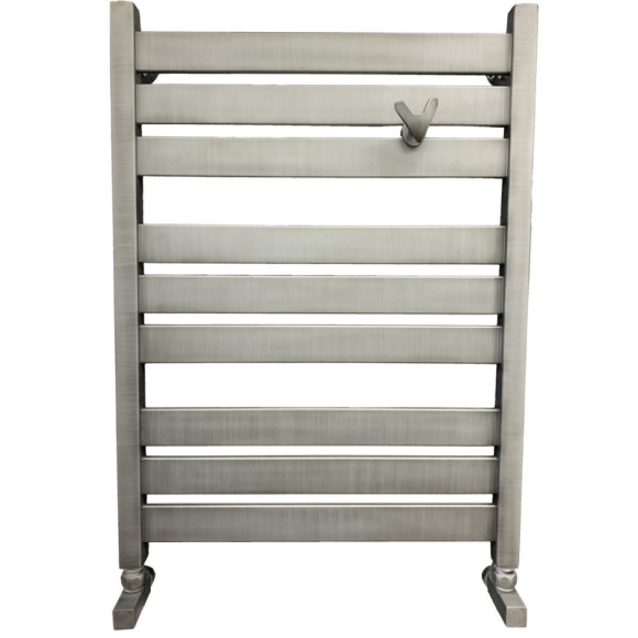 Водяной полотенцесушитель Ника Modern ЛМ 7 80x50 Matt Antique Silver 9 перекладин Водяной полотенцесушитель Ника Modern ЛМ 7 80x50 Matt Antique Silver 9 перекладин