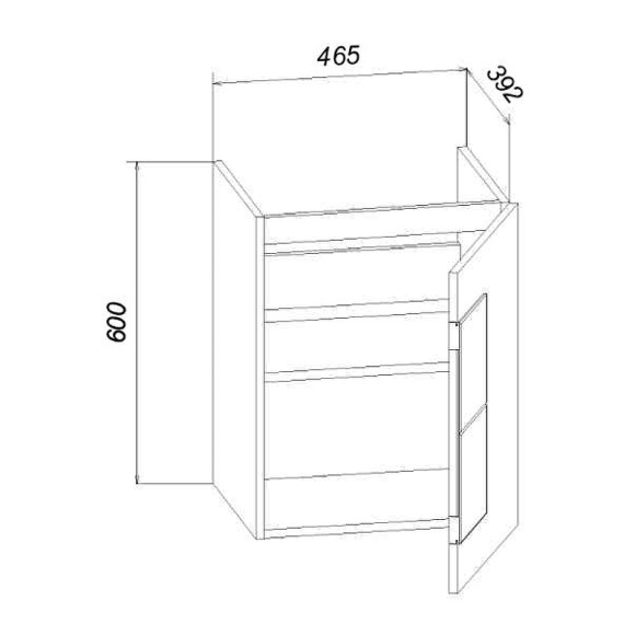 Тумба под раковину Бриклаер Форест 50 4627125416743 подвесная Дуб золотой Белый глянец Тумба под раковину Бриклаер Форест 50 4627125416743 подвесная Дуб золотой Белый глянец