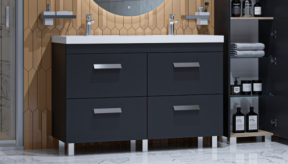 Тумба под раковину Velvex Orlando 120 tn.ORL.CLA.120.4Y Графит