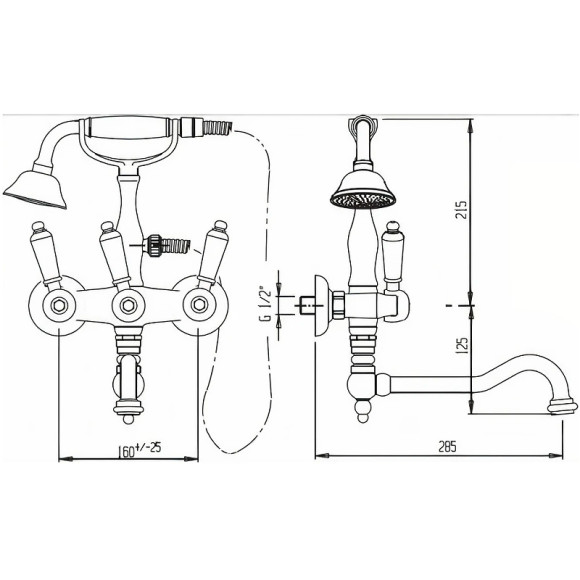 Смеситель на борт ванны Cezares First FIRST-PBV2-03/24-M Золото 24 карат Смеситель на борт ванны Cezares First FIRST-PBV2-03/24-M Золото 24 карат
