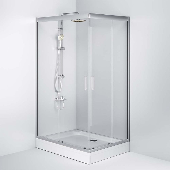 Душевой уголок AM.PM Gem 120x90 W90G-404-120290-MT профиль Хром матовый стекло прозрачное Душевой уголок AM.PM Gem 120x90 W90G-404-120290-MT профиль Хром матовый стекло прозрачное