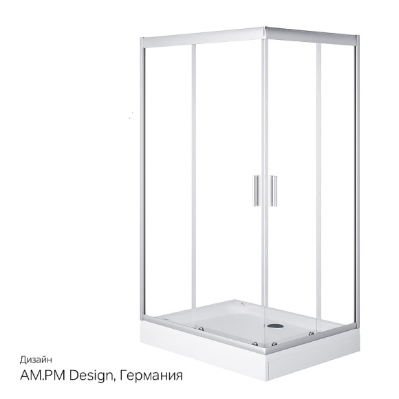 Душевой уголок AM.PM Gem 120x90 W90G-404-120290-MT профиль Хром матовый стекло прозрачное Душевой уголок AM.PM Gem 120x90 W90G-404-120290-MT профиль Хром матовый стекло прозрачное