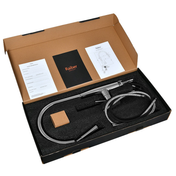 Смеситель для кухни Raiber Graceful RP-011 Хром Смеситель для кухни Raiber Graceful RP-011 Хром