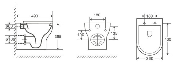 Унитаз WeltWasser Erlenbach 004 GL-WT 10000003807 подвесной Белый глянец с сиденьем Микролифт Унитаз WeltWasser Erlenbach 004 GL-WT 10000003807 подвесной Белый глянец с сиденьем Микролифт