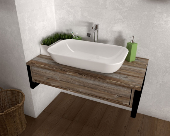 Тумба под раковину 1MarKa Grunge Loft 100П У85847 подвесная Дуб намибия Тумба под раковину 1MarKa Grunge Loft 100П У85847 подвесная Дуб намибия