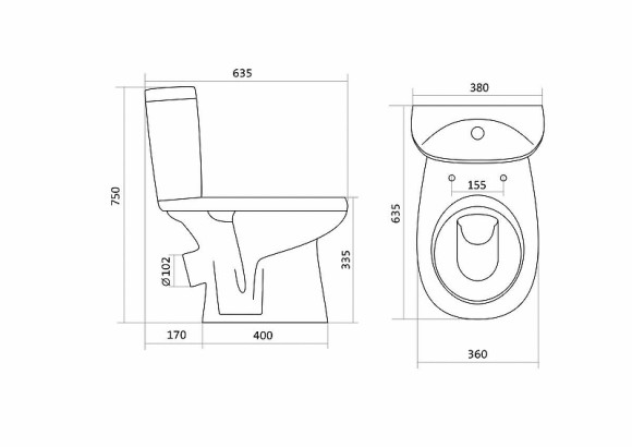 Унитаз компакт Santek Анимо 1.WH30.2.134 с бачком и сиденьем Унитаз компакт Santek Анимо 1.WH30.2.134 с бачком и сиденьем
