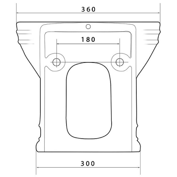 Биде Caprigo Armonia 5804 подвесное Белое