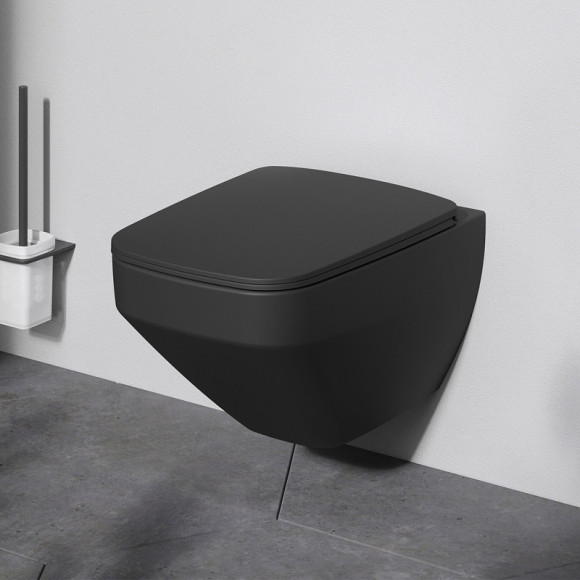 Унитаз AM.PM Inspire V2.0 C50A1700MBSC подвесной Черный матовый с сиденьем микролифт Унитаз AM.PM Inspire V2.0 C50A1700MBSC подвесной Черный матовый с сиденьем микролифт