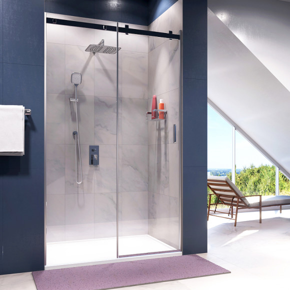 Душевая дверь WasserKRAFT Alme 130 15R30 профиль Хром стекло прозрачное Душевая дверь WasserKRAFT Alme 130 15R30 профиль Хром стекло прозрачное