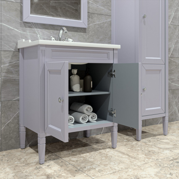 Тумба под раковину Caprigo Albion Concept 70 34011-SF028 Серая матовая