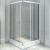Душевой уголок Radomir 100x90 1-09-1-0-0-1210 профиль Белый стекло прозрачное