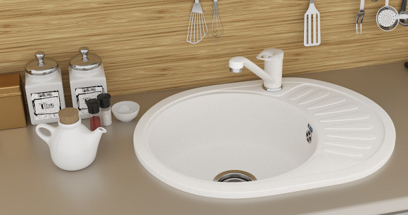 Кухонная мойка Ulgran Classic U-107m-308 Черная Кухонная мойка Ulgran Classic U-107m-308 Черная