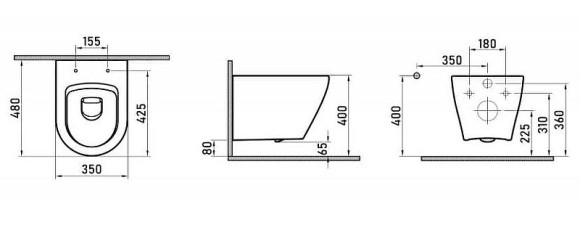 Комплект унитаза с инсталляцией Berges Okus 043280 с сиденьем Микролифт и Черной матовой клавишей смыва