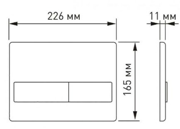 Комплект унитаза с инсталляцией Berges Okus 043280 с сиденьем Микролифт и Черной матовой клавишей смыва
