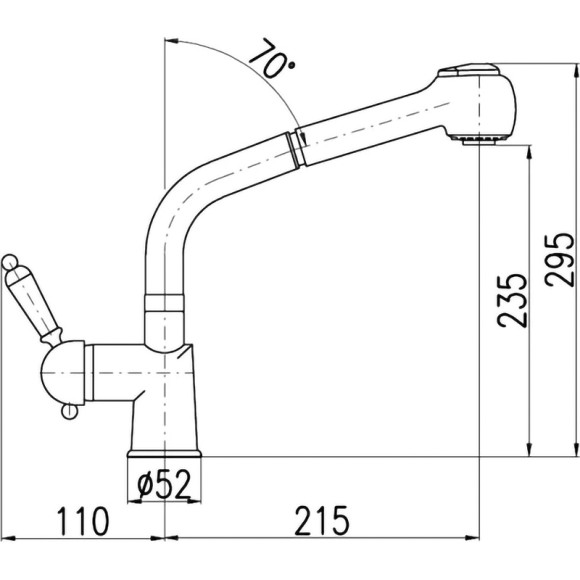 Смеситель для кухни Rav Slezak Labe L511.5 Хром Смеситель для кухни Rav Slezak Labe L511.5 Хром