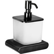 Дозатор для жидкого мыла Remer Lounge LN13CFP Черный хром брашированный Дозатор для жидкого мыла Remer Lounge LN13CFP Черный хром брашированный