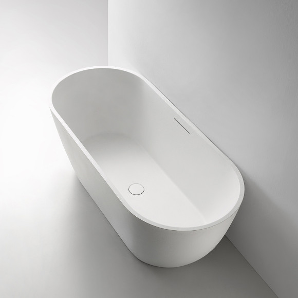 Ванна из искусственного камня Abber Frankfurt 170x75 AM9941 Белая матовая без гидромассажа Ванна из искусственного камня Abber Frankfurt 170x75 AM9941 Белая матовая без гидромассажа