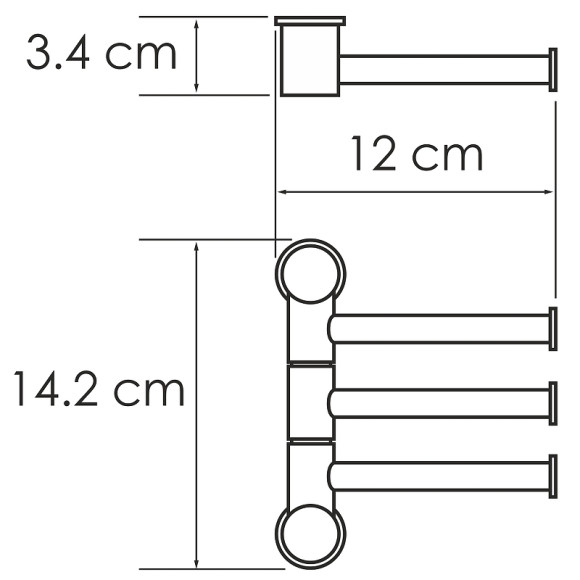 Полотенцедержатель WasserKRAFT K-1053PG поворотный Золото глянцевое Полотенцедержатель WasserKRAFT K-1053PG поворотный Золото глянцевое