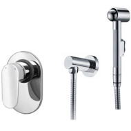 Гигиенический душ со смесителем WasserKRAFT Donau A15357 Хром