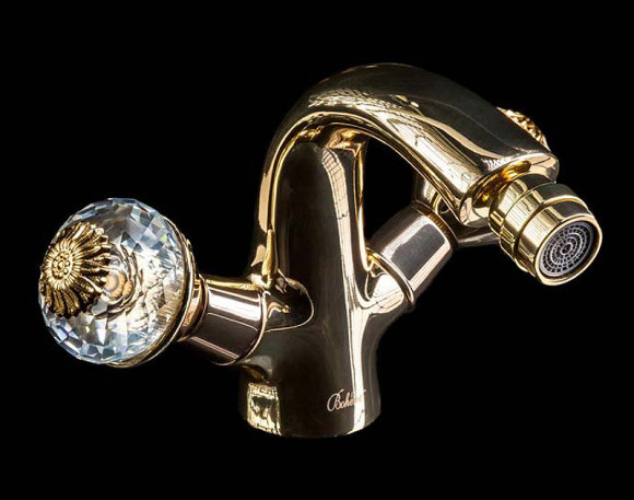 Смеситель для биде Boheme Flora 296-FL Золото