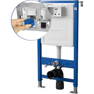 Инсталляция Point Элемент PN45122 для унитаза без клавиши смыва