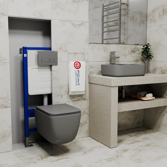 Инсталляция Point Элемент PN45122 для унитаза без клавиши смыва