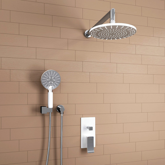 Душевая система WasserKRAFT A16067WHITE Белый Хром