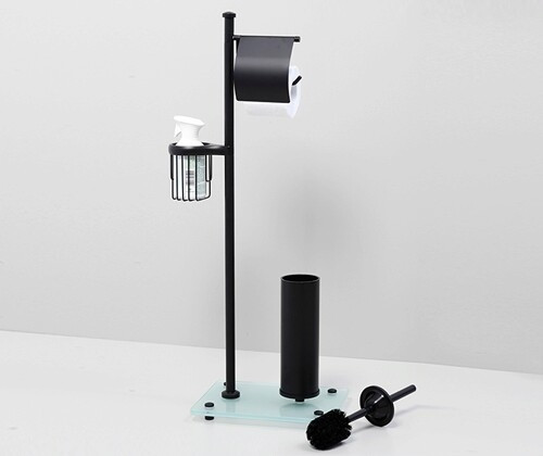 Напольная стойка WasserKRAFT Abens K-1264B Черная глянцевая Напольная стойка WasserKRAFT Abens K-1264B Черная глянцевая