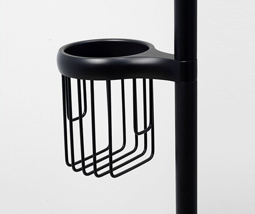 Напольная стойка WasserKRAFT Abens K-1264B Черная глянцевая Напольная стойка WasserKRAFT Abens K-1264B Черная глянцевая