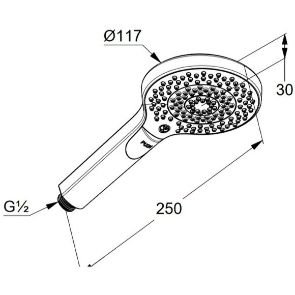 Ручной душ Kludi Dive 6983005-00 Хром