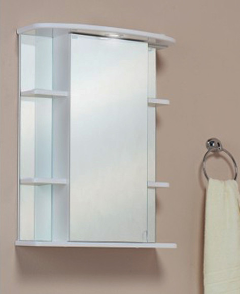 Зеркальный шкаф Onika Глория 60.01 L 206007 с подсветкой Белый Зеркальный шкаф Onika Глория 60.01 L 206007 с подсветкой Белый