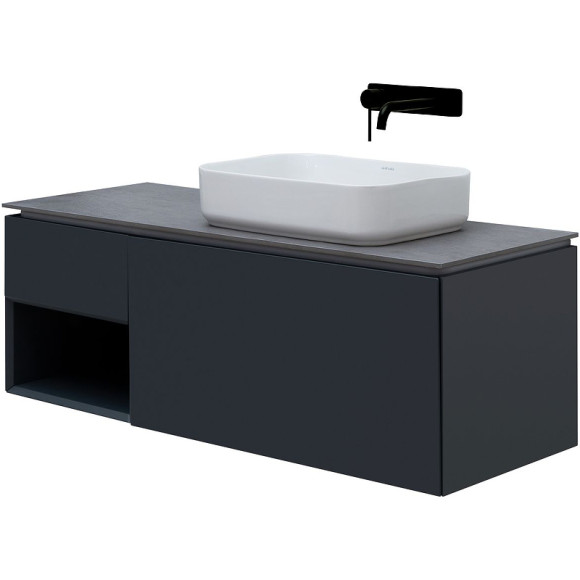 Тумба под раковину Allen Brau Infinity 120 R 1.21008.AM подвесная Антрацит матовый Тумба под раковину Allen Brau Infinity 120 R 1.21008.AM подвесная Антрацит матовый