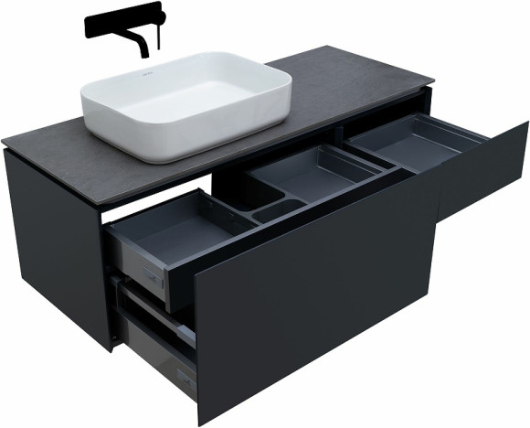 Тумба под раковину Allen Brau Infinity 120 R 1.21008.AM подвесная Антрацит матовый Тумба под раковину Allen Brau Infinity 120 R 1.21008.AM подвесная Антрацит матовый
