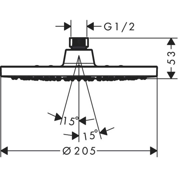 Верхний душ Hansgrohe Vernis Blend 26271000 Хром Верхний душ Hansgrohe Vernis Blend 26271000 Хром