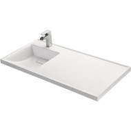 Раковина Aquaton Лондри 105 L 1A72833KLH01L с местом под стиральную машину Белая