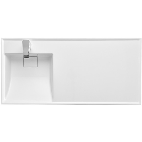 Раковина Aquaton Лондри 105 L 1A72833KLH01L с местом под стиральную машину Белая