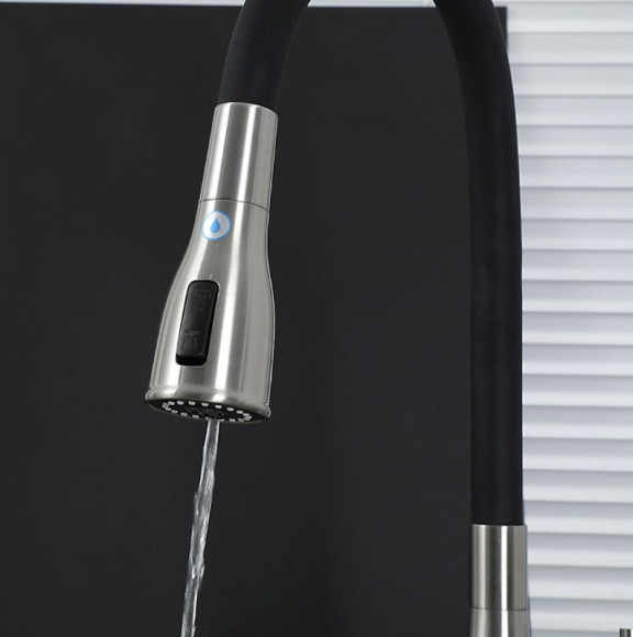 Смеситель для кухни Gappo G4399-65 Сатин Черный Смеситель для кухни Gappo G4399-65 Сатин Черный