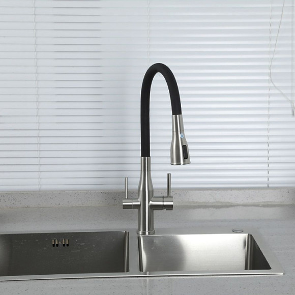 Смеситель для кухни Gappo G4399-65 Сатин Черный Смеситель для кухни Gappo G4399-65 Сатин Черный