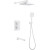 Душевая система Abber Weiss Insel AF8050W с термостатом Белая