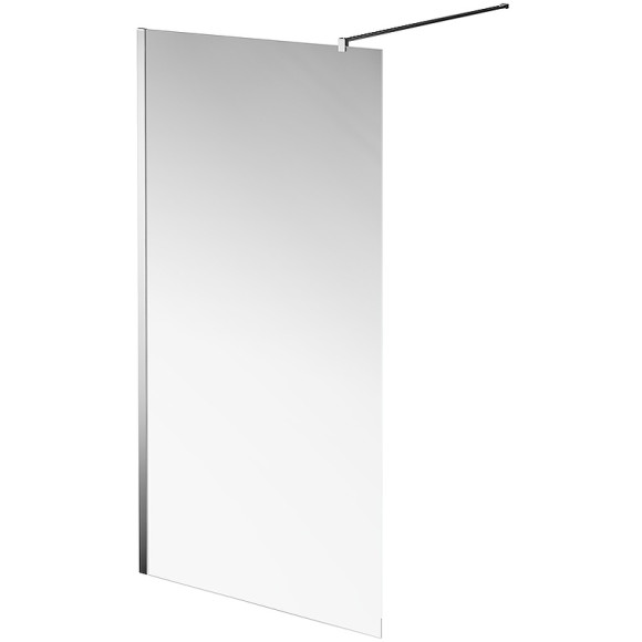 Душевая перегородка Kerama Marazzi Vetro 100 VE.100.WI.CR профиль Хром стекло прозрачное