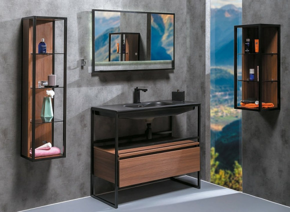 Тумба Boheme Armadi Art Loft 100 894-100-D подвесная Dark Wood