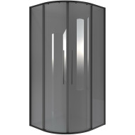 Душевой уголок Niagara Nova 80х80 NG-2825-34BLACK профиль Черный матовый стекло тонированное