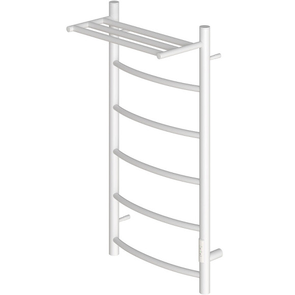 Электрический полотенцесушитель Point Афина PN04848PW П5 400x800 с полкой, диммер справа Белый Электрический полотенцесушитель Point Афина PN04848PW П5 400x800 с полкой, диммер справа Белый