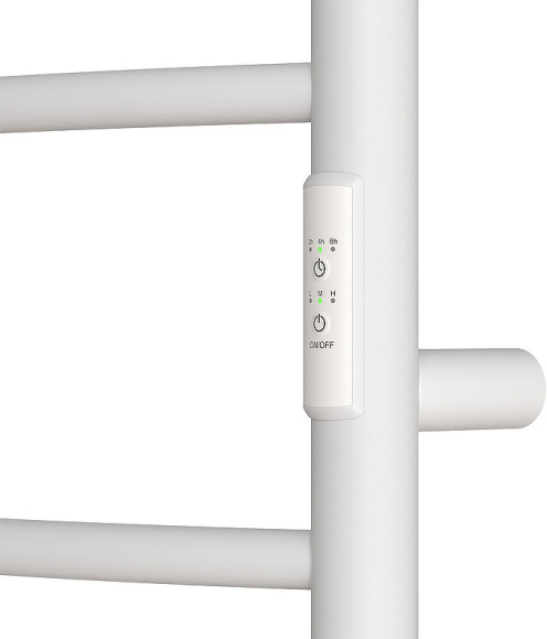 Электрический полотенцесушитель Point Афина PN04848PW П5 400x800 с полкой, диммер справа Белый Электрический полотенцесушитель Point Афина PN04848PW П5 400x800 с полкой, диммер справа Белый