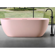 Ванна из искусственного камня Abber Frankfurt 170x75 AM9941MP Розовая матовая без гидромассажа Ванна из искусственного камня Abber Frankfurt 170x75 AM9941MP Розовая матовая без гидромассажа