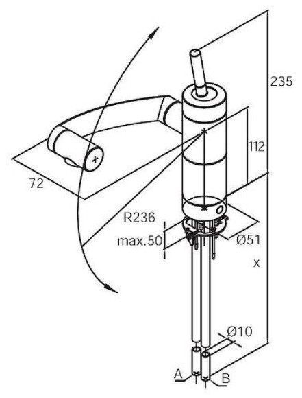 Смеситель для кухни Damixa Arc 290007464 Хром Черный